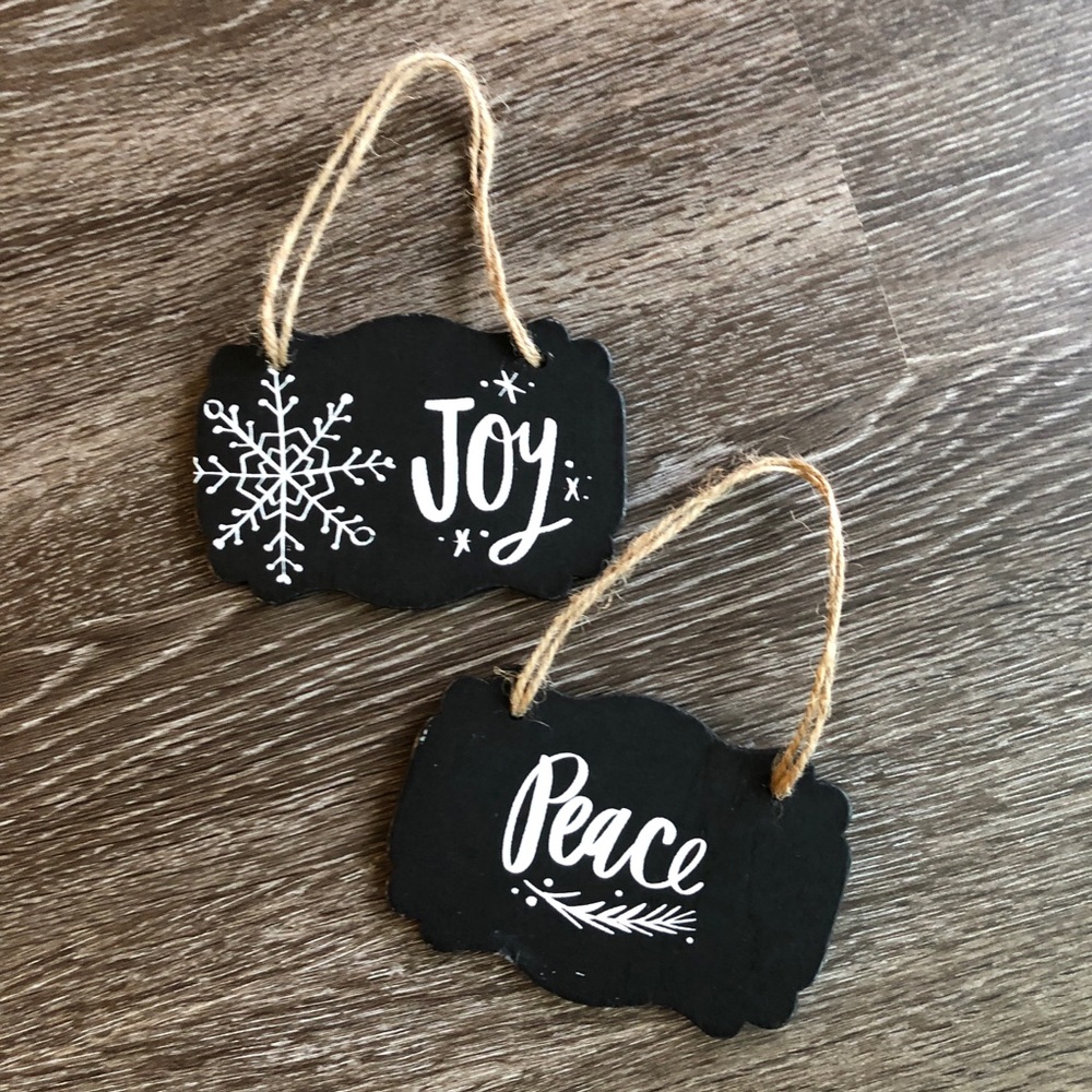 Handmade Chalkboard holiday ornaments!